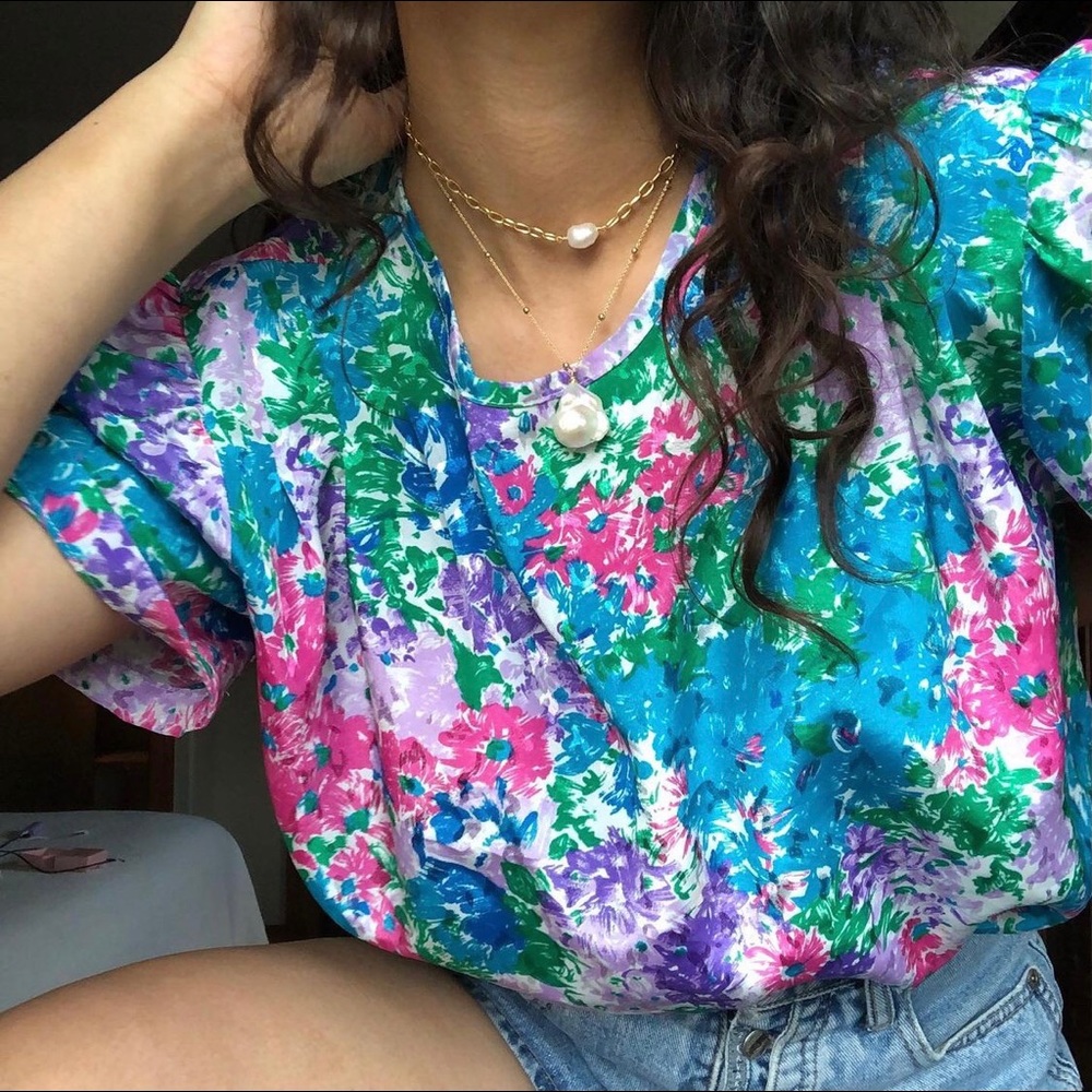 Vintage floral blouse
